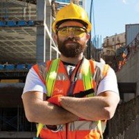 Bob Harris on site, Bob's Building Services, Folkestone