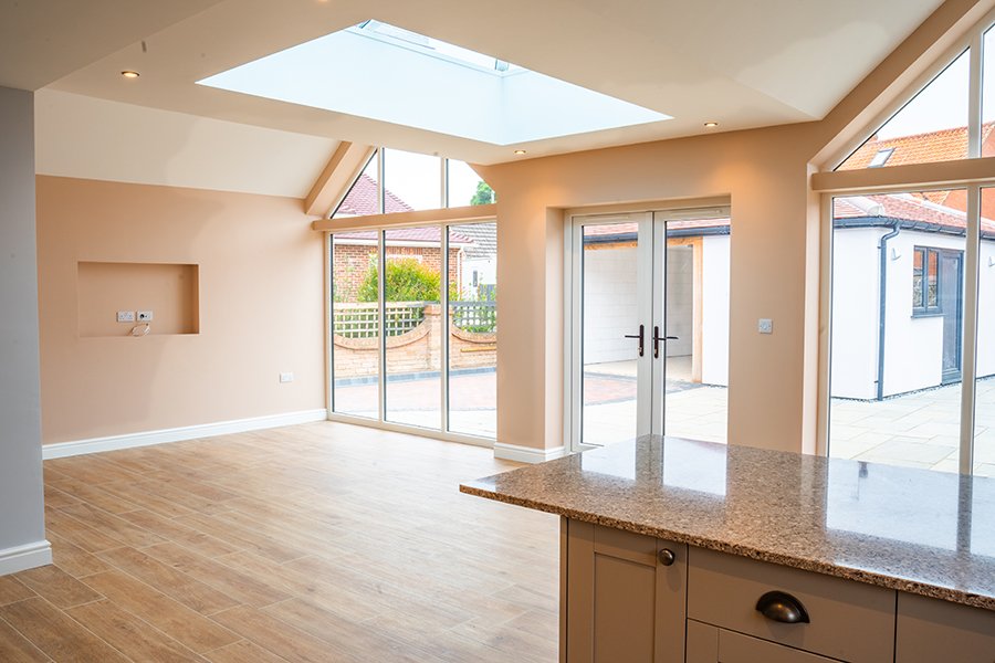 Renovated open plan extension by Bob's Building Services, Folkestone